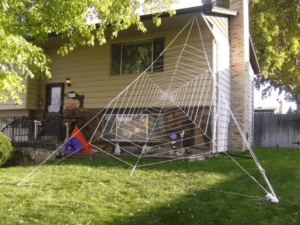 spider web halloween decoration