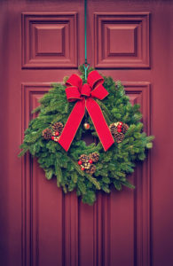 front door christmas wreath